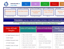 Tablet Screenshot of letterofcredit.biz